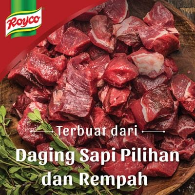 Royco Bumbu Penyedap Rasa Sapi Pouch 460g - Royco, dengan daging & rempah berkualitas untuk hasilkan kaldu mantap, penuh citarasa!